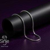 تصویر زنجیر ونیزی نقره سایز ریز 