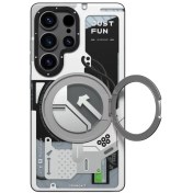 تصویر قاب یانگ کیت Youngkit Cyberpunk 360° Spin Magnetic Stand Case برای S25 اولترا 