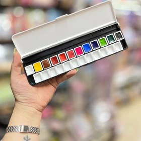 تصویر آبرنگ ۱۲رنگ برند آقامیری‌ 