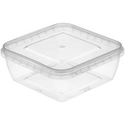 تصویر ظرف فریزری ماکروویوی ۱۶۰۰ سی سی مربع (طب)(کارتن ۱۲۰ تایی) ظرف ماکروفری ،ظرف گیاهی،ظرف الومینیوم،ظرف شیرینی،ظرف خرما،