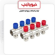 تصویر نیوکلکتور کوپلی همراه با شیر تنظیم(دسته آبی و قرمز) (9b) (1*16) 