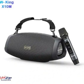 تصویر اسپیکر‌ بلوتوثی قابل حمل دبلیو کینگ مدل W-king X10M W-king X10M 70W Bluetooth wireless speaker