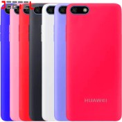 تصویر کاور سیلیکونی تک رنگ اورجینال Huawei Y5 Lite 2018 مدل پاک کنی اصل (متریال ویتنام) 