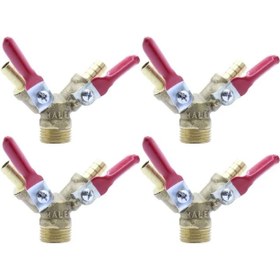 تصویر شیر سه راهی گاز مدل DN-Y-r بسته 4 عددی salam