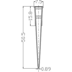 تصویر سر سمپلر کریستالی 200 میکرولیتر استریل 1000عددی (Free from RNase&DNase) Pipette Tips 200μL (Sterile, RNase & RNase Free)