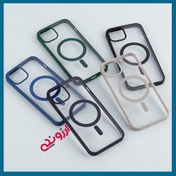 تصویر گاردآیفون 14promax پشت شفاف رنگی مگ سیفدار (کد705) 