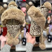 تصویر کلاه شال روسی پلنگی وارداتی 