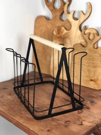 تصویر استند لیوان 6 تایی 