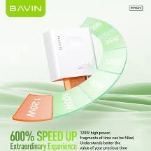 تصویر شارژر 120وات دیواری باوین Bavin PC955Y Fast Charging (اورجینال ارسال فوری) 