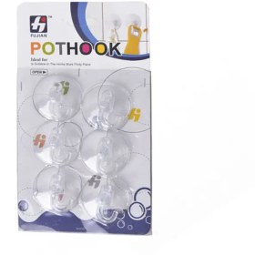 تصویر قلاب آویز مکنده 6 عددی 