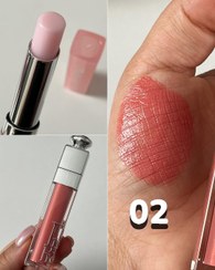 تصویر لیپ‌گلاس و بالم لب طرح دیور - 2 