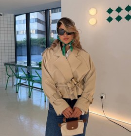 تصویر ترنچ کت کراپ 