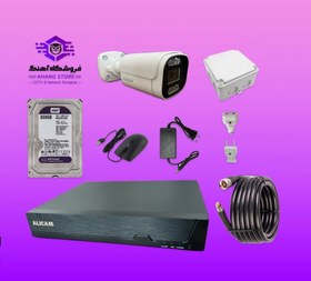 تصویر پکیج 1 دوربین مداربسته 5 مگاپیکسل AHD 
