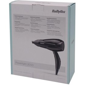 تصویر سشوار مو بابلیس BaByliss سشوار BaByliss Power light 2000، خشک کن 2000 واتی سبک و قدرتمند با زمان خشک شدن سریع، 2 کنترل گرما و 2 سرعت، کارکرد آسان و تنظیمات کارآمد و قابل تنظیم، D212