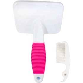 تصویر برس سیمی همراه با شانه پت کینگ 