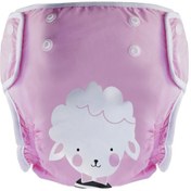 تصویر شورت آموزشي كودك وي كر طرح Happy Sheep دكمه دار A808/2 