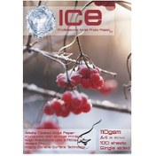 تصویر کاغذ کوتد 110 گرم ۱۰۰ برگی برند ICE سایز A4 