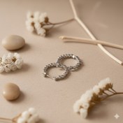 تصویر گوشواره ریسه مکعب -108 