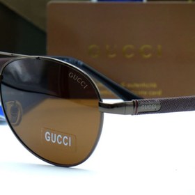 تصویر عینک آفتابی خلبانی گوچی ترند GUCCI UV400 فول پک کد 1 