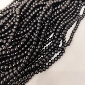 تصویر مروارید سنگی مشکی سایز 6میل 