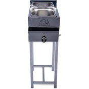 تصویر سرخ کن صنعتی گازی تک لگن پایه دار 