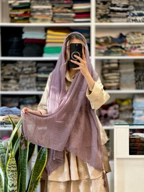 تصویر شال پیلیسه شطرنجی 