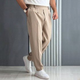 تصویر شلوار پارچه ای مازراتی مردانه رنگ مشکی 