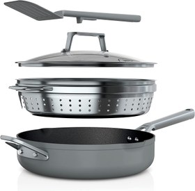 تصویر ماهی تابه نینجا مدل CW102 - آبی Frying Pan