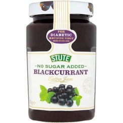 تصویر مربای توت سیاه بدون شکر آلمانی اشتوت 430 گرمی Stute No Sugar Added Blackcurrant Jam 430 gr