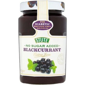 تصویر مربای توت سیاه بدون شکر آلمانی اشتوت 430 گرمی Stute No Sugar Added Blackcurrant Jam 430 gr