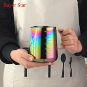 تصویر پیچر استیل ۹۰۰ میلی لیتر مدرج هفت رنگ 