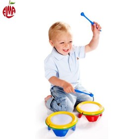 تصویر طبل دو طرفه تولو کد 89651 اسباب بازی موزیکال 