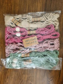 تصویر آویز گلدان مکرومه 