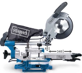 تصویر فارسی بر کشویی 216 میلی‌ متری شپخ مدل 5901219901 - HM90MP Scheppach 5901219901 - HM90MP Miter Saw