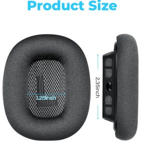 تصویر AirPods Max Ear Cushions Comfortable amp Easy to Install AirPods Max Accessories Replacement Earpads Earcups Compatible with Apple AirPods Max headphones a Knit-Mesh Canopy and Memory Foam(Space Gray) - ارسال 15 الی 20 روز کاری 