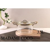 تصویر قابلمه پیرکس ۳.۵ لیتری مادام کوکو شعله مستقیم دسته 