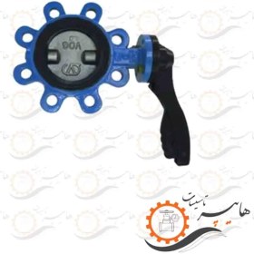 تصویر شیر پروانه ای لاگ اهرم دار وگ ایران Iran Vog lever log butterfly valve