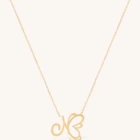 تصویر گردنبند طلا حرف N 