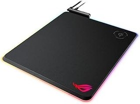 تصویر Asus Rog BaltEUs Qi Vertical Gaming Mouse Pad With Wireless Charging Zone, Hard Micro-Textured Surface, Usb Pass-Through, Aura Sync Rgb Lighting And Non-Slip Base (12.6 X 14.6 ) 