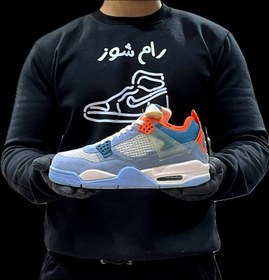 تصویر کتونی نایک جردن 4 مدل Air jordan 4 union/LA 