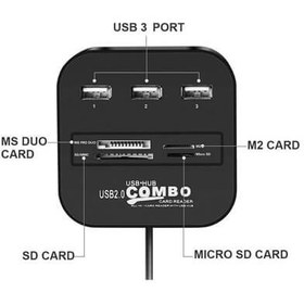 تصویر رم ريدر و هاب USB COMBO 