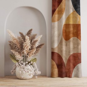 تصویر پرده مخمل دکوتین مدل MZ 110 این پرده با دوخت پانچ در ارتفاع دلخواه قابل سفارش میباشد (در زمان ثبت سفارش اندازه دقیق ارتفاع را ذکر بفرمایید) عرض پرده های پانچ ثابت 135 سانتی متر و در حالت چین 70 تا 100 سانتی متر را پوشش میدهد