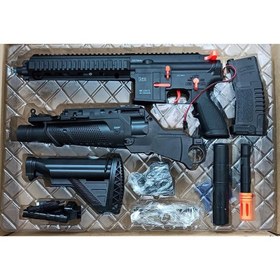 تصویر تفنگ تیر ژله ای شارژی مدل M416 کد XS-1803 