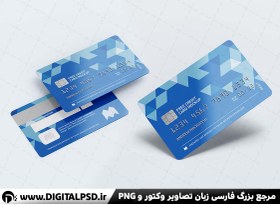 تصویر دانلود طرح موکاپ کارت بانکی 