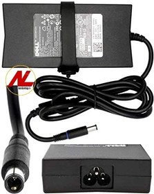 تصویر شارژر اورجینال لپ تاپ دل 130 وات نرمال dell 130w laptop charger normal pin