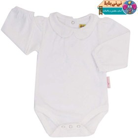 تصویر لباس زیر دکمه دار نوزادی آدمک مدل 176500 رنگ سفید 