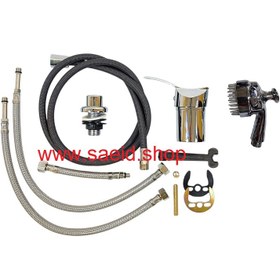 تصویر شیر وان و جکوزی کروم دو تیکه برنجی 