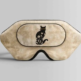تصویر طرح گربه کد460 برای چشم بند خواب کورال Cat Design for Coral460 Sleep Mask