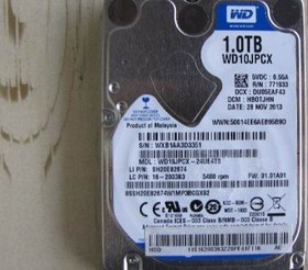 تصویر هارد نوت بوک وسترن دیجیتال بولو یک ترابایت | Western Digital Blue Hard SATA 1TB Notbook 