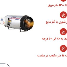 تصویر جت هیتر گازی نیرو تهویه البرز مدل GE-100 